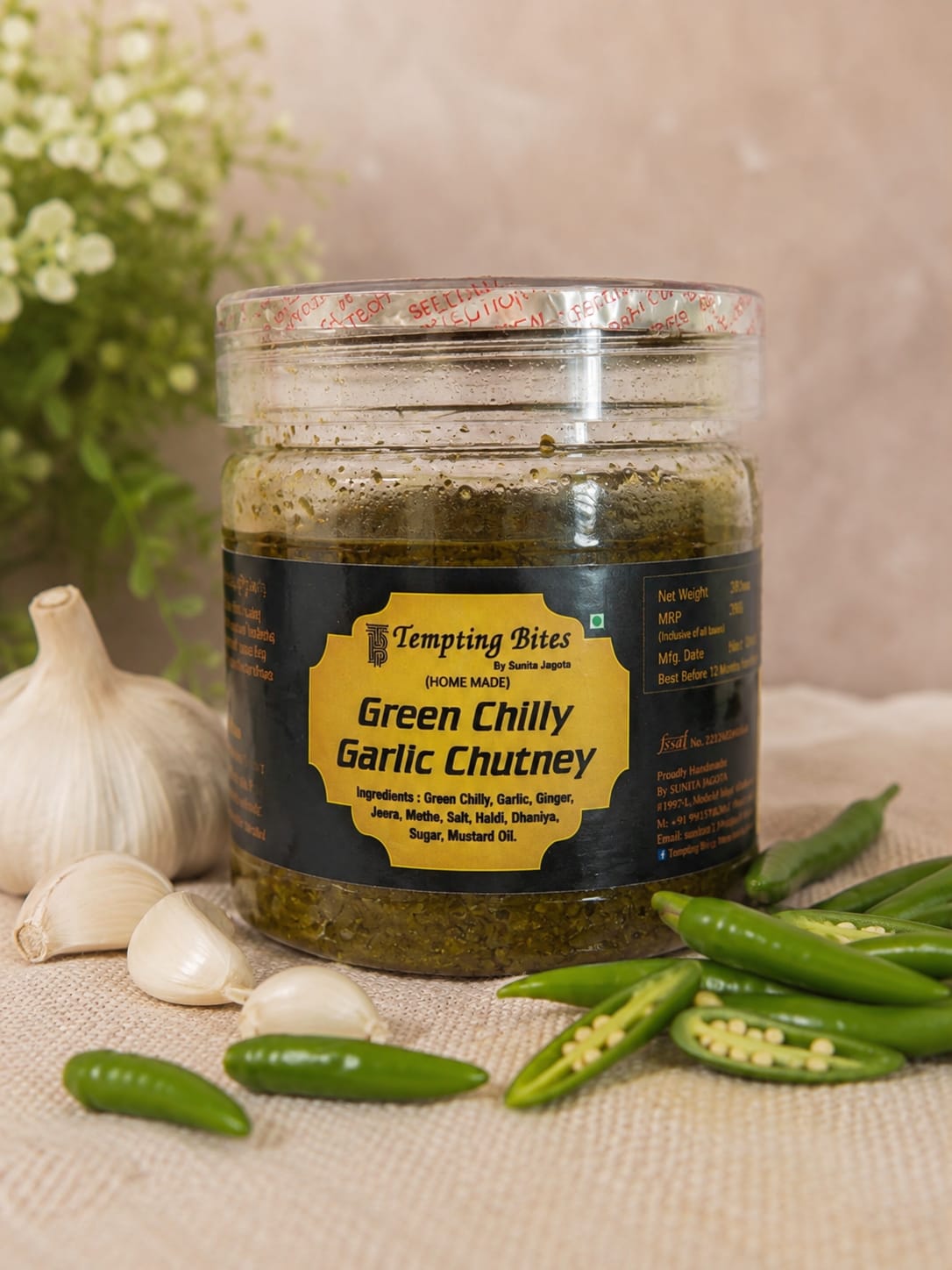 Green Chilly Garlic Chutney - Best homemade chutney Ludhiana, Punjab